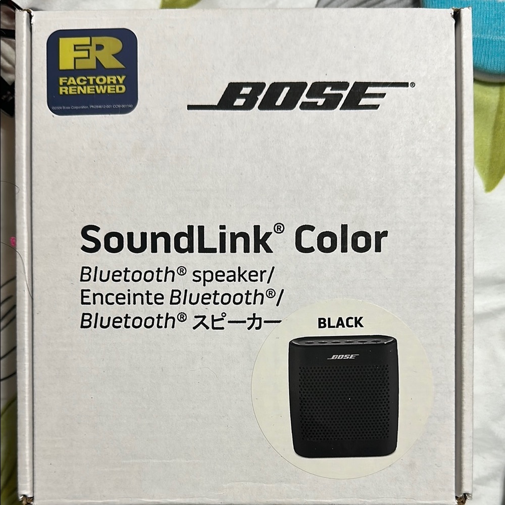 Bose SoundLink Color Bluetooth Speaker – Black (Brand New, Factory Renewed)